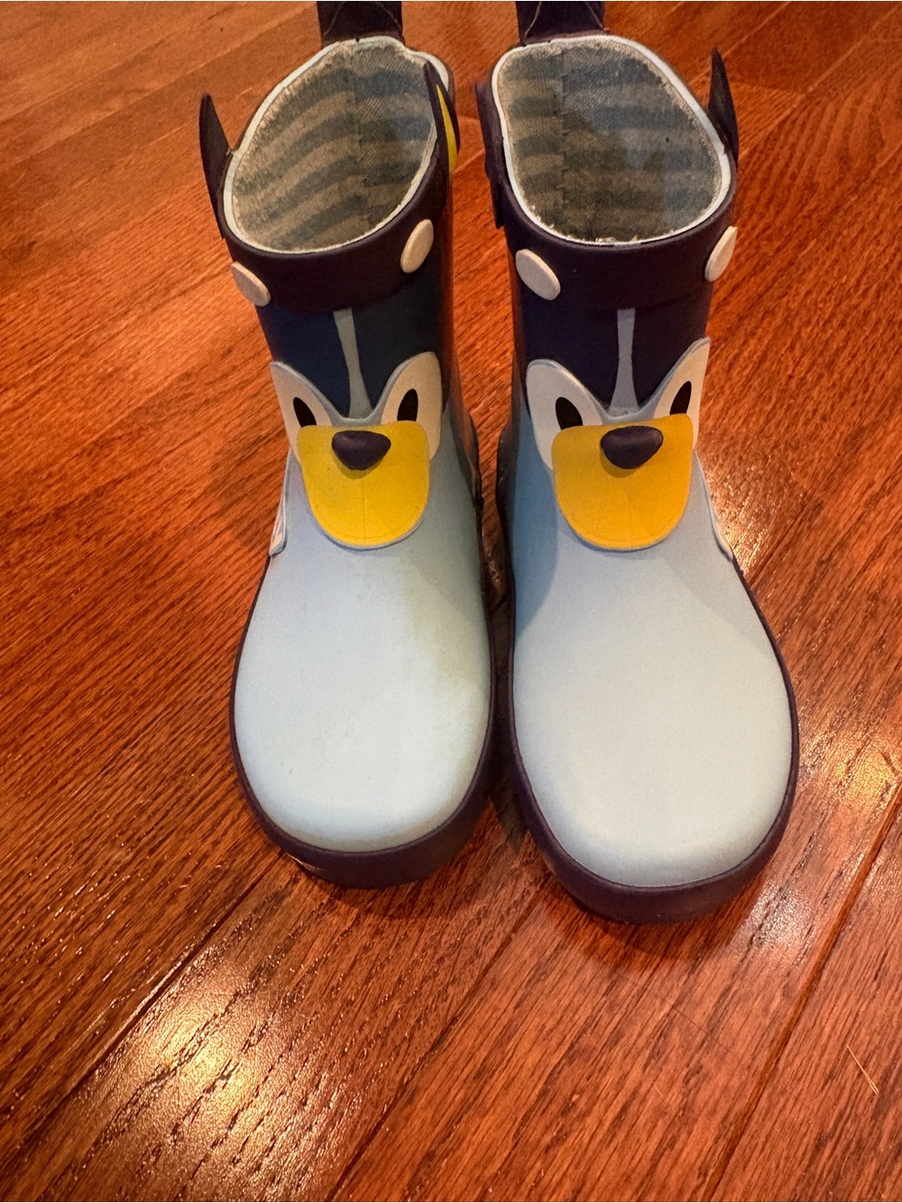 Kids Bluey Rain Boots with Yellow Accent